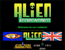 Tablet Screenshot of alienentertainment.com